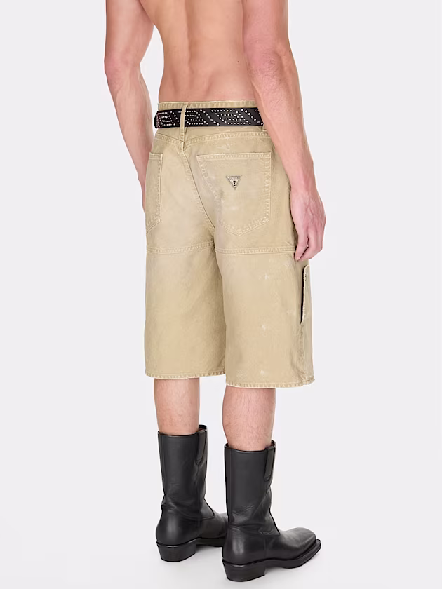 Relaxed utility denim short - GUESS