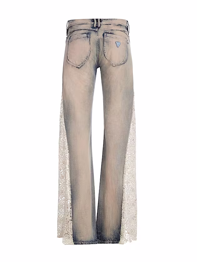 Lace flare denim pant - GUESS