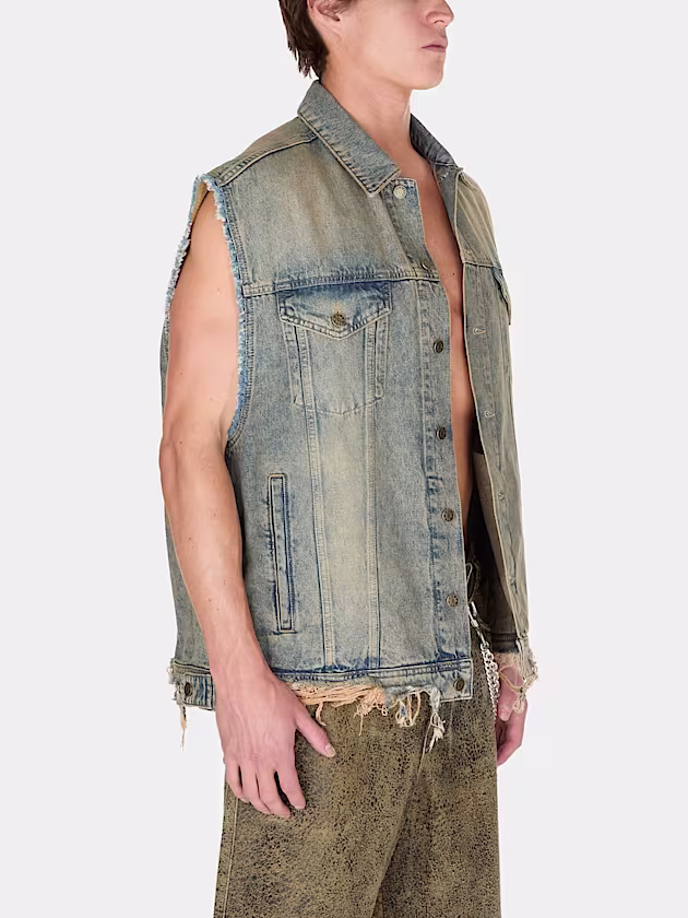 Denim trucker vest - GUESS