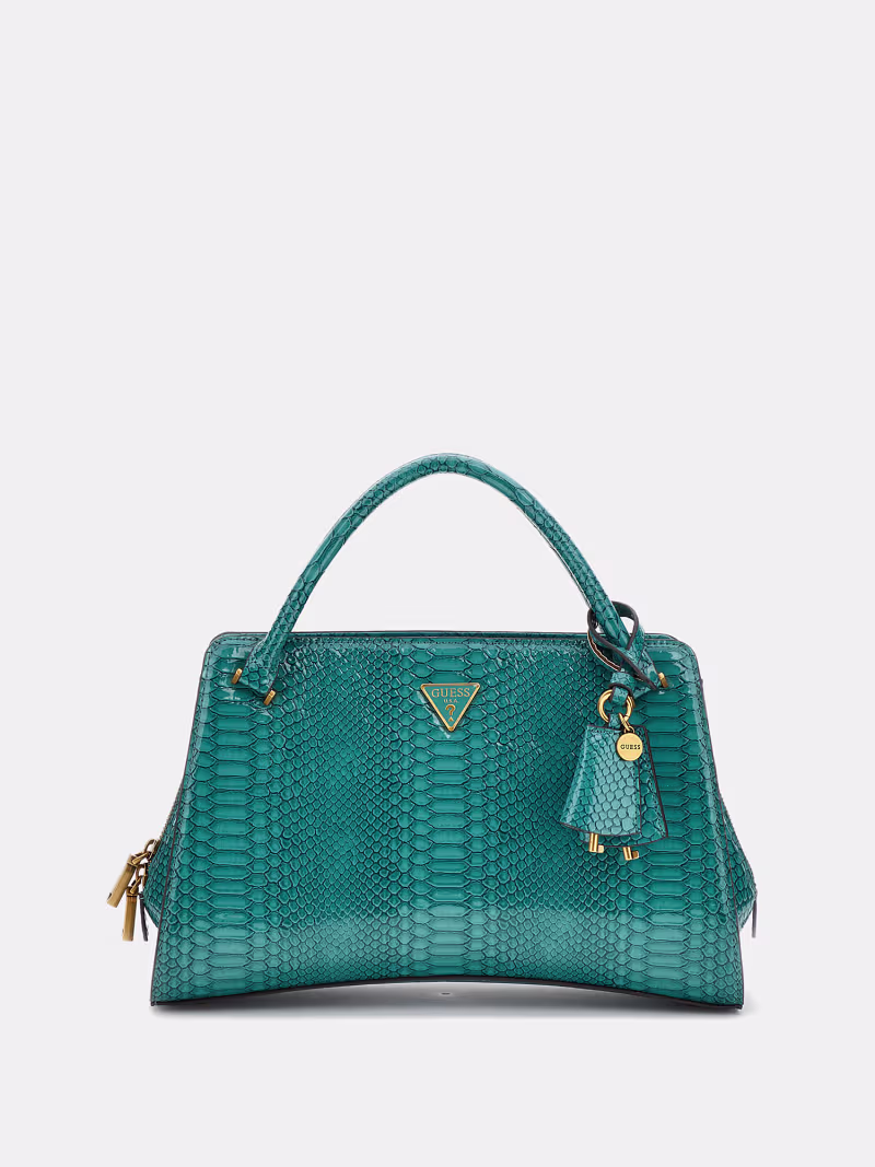 Georgina python-print handbag - GUESS