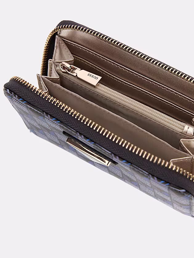 G Wave geometric-print mini wallet - GUESS