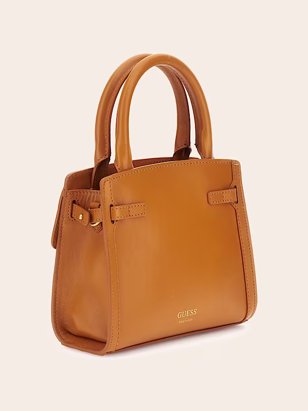 Cristina genuine leather mini handbag - GUESS