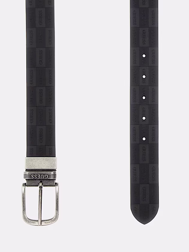 Leather reversible belt - GUESS