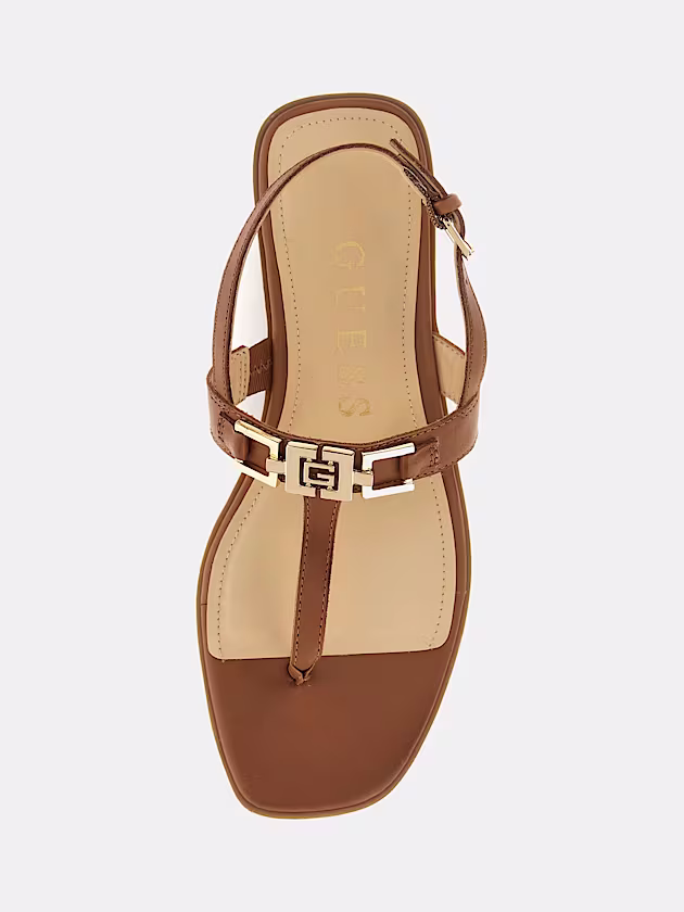 Reality genuine leather flip-flop - GUESS