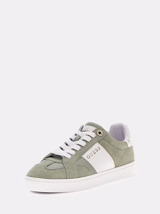 Jrone suede-insert sneaker - GUESS