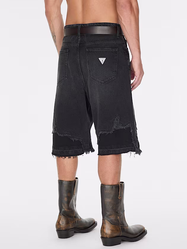 Mid rise denim shorts - GUESS