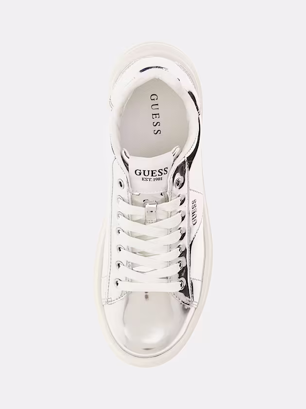 Elbina Laminated Sneaker - GUESS