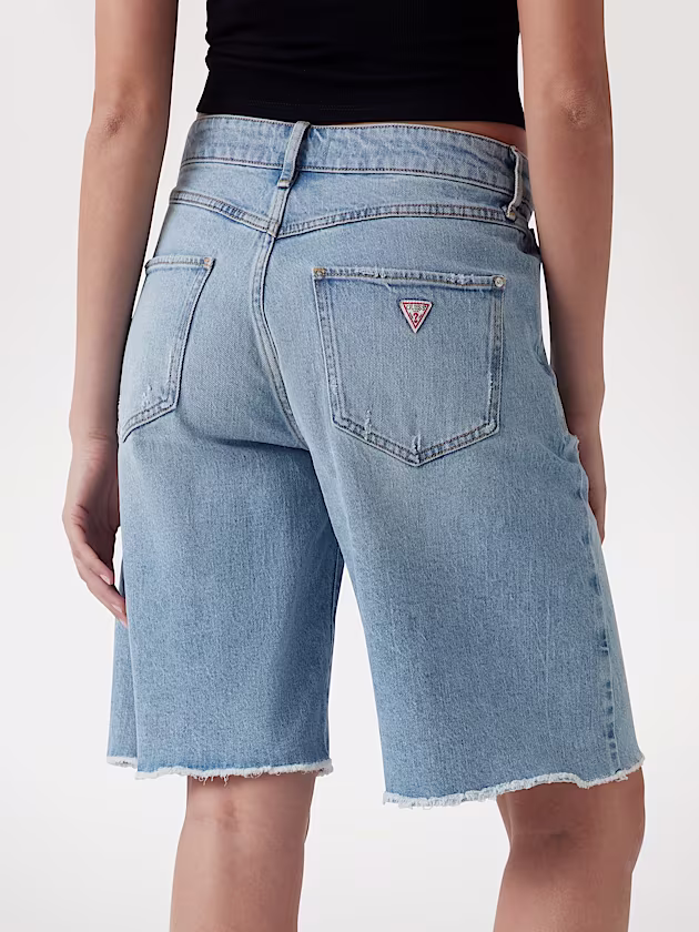 Wide-leg denim shorts - GUESS