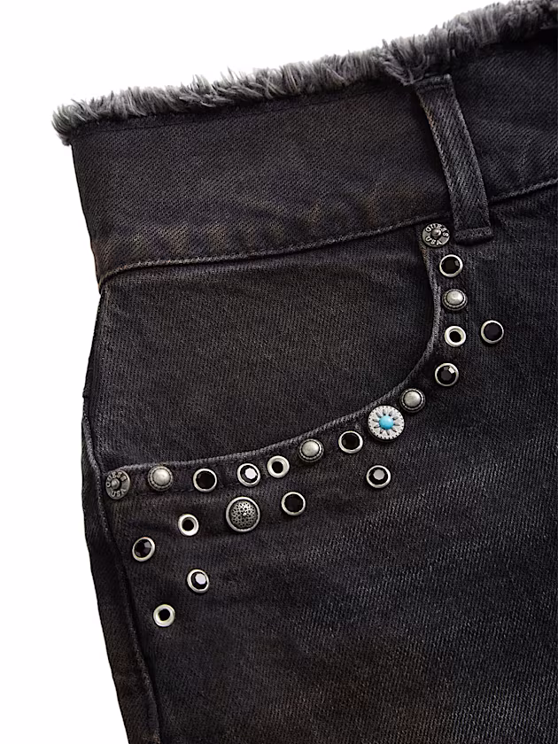 Studs denim mini skirt - GUESS