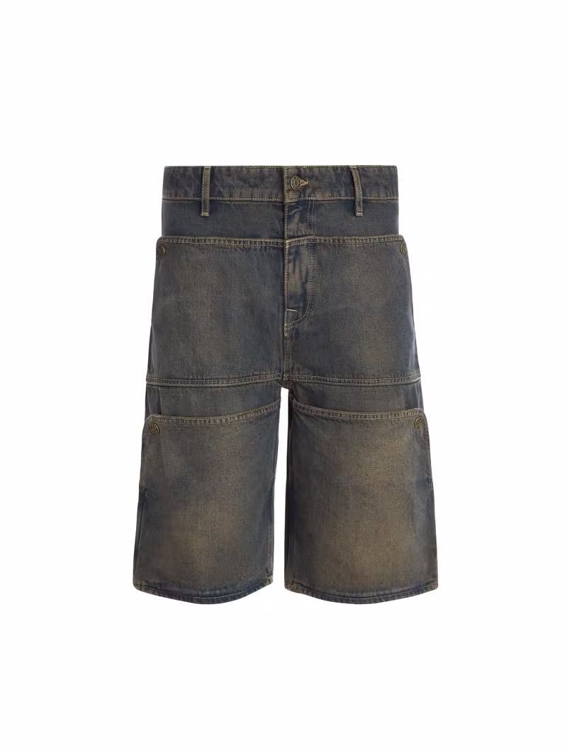 Mid rise relaxed denim shorts - GUESS