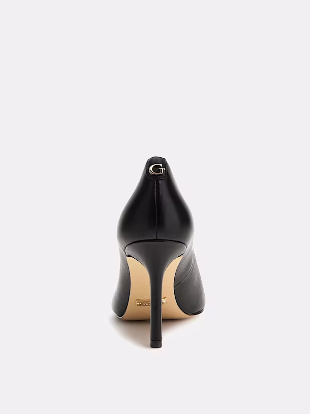 Dabbey genuine leather court shoe - GUESS