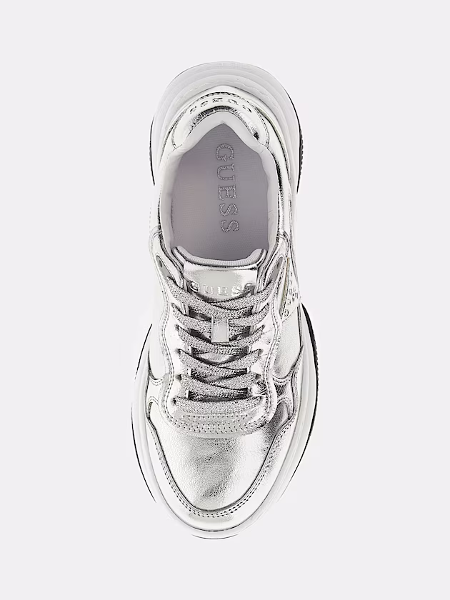 Hapyy Laminated Running Shoe - GUESS