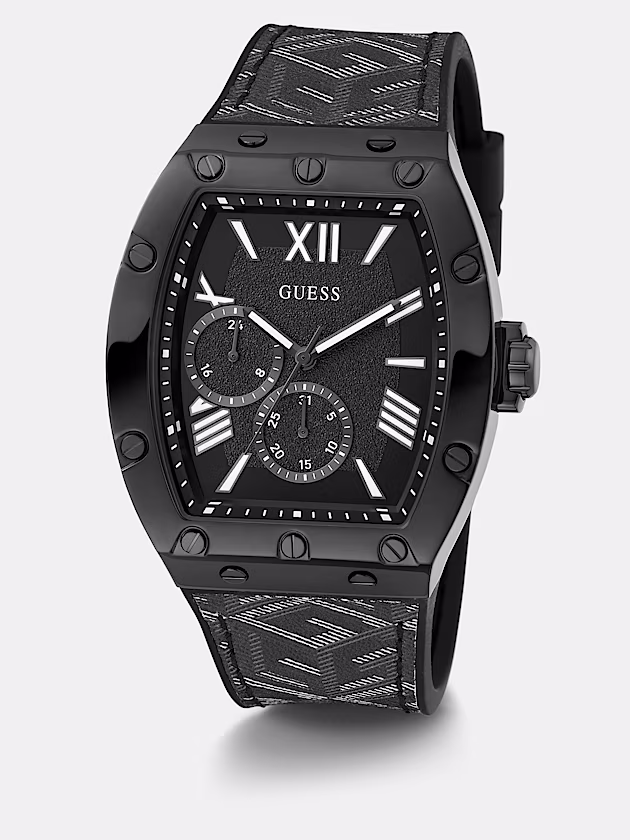 Multi-function watch with G Cube print - GUESS
