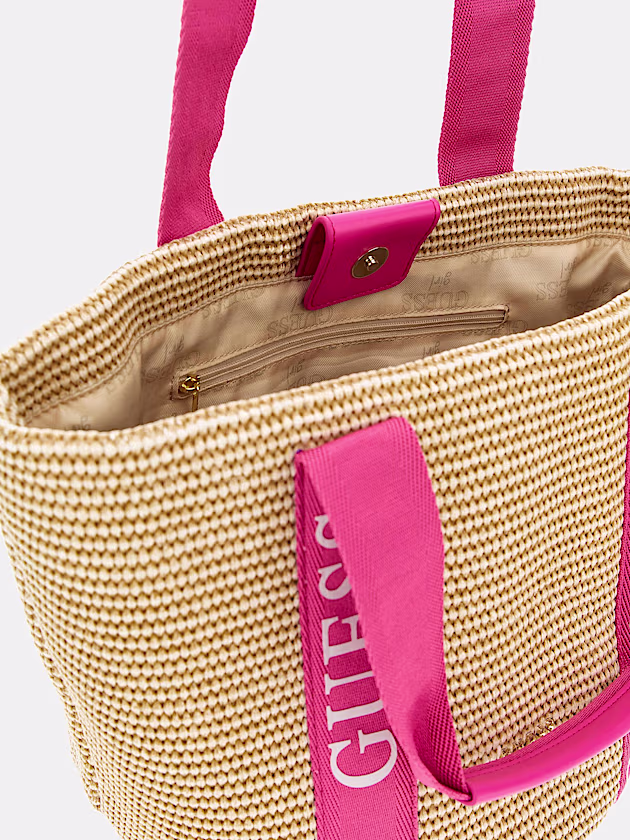Straw shopper bag - GUESS