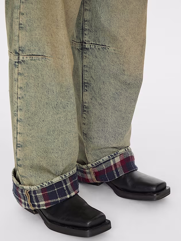 Mid rise relaxed denim pant - GUESS