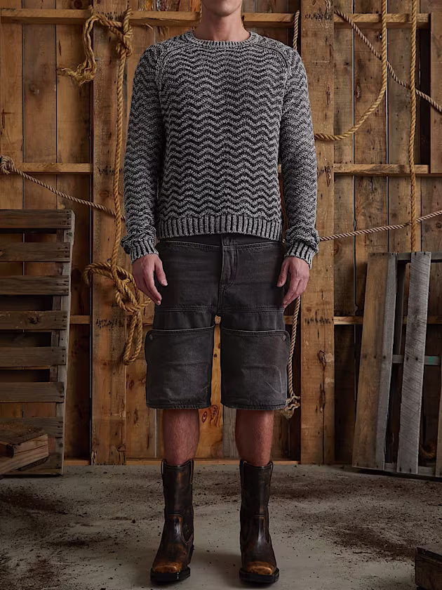 Mid rise relaxed denim shorts - GUESS