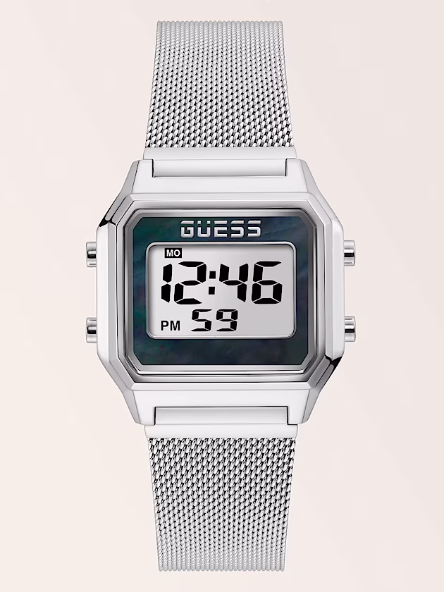 Steel digital watch - GUESS
