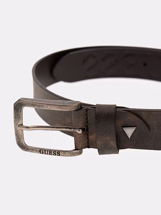 Coimbra genuine leather belt - GUESS