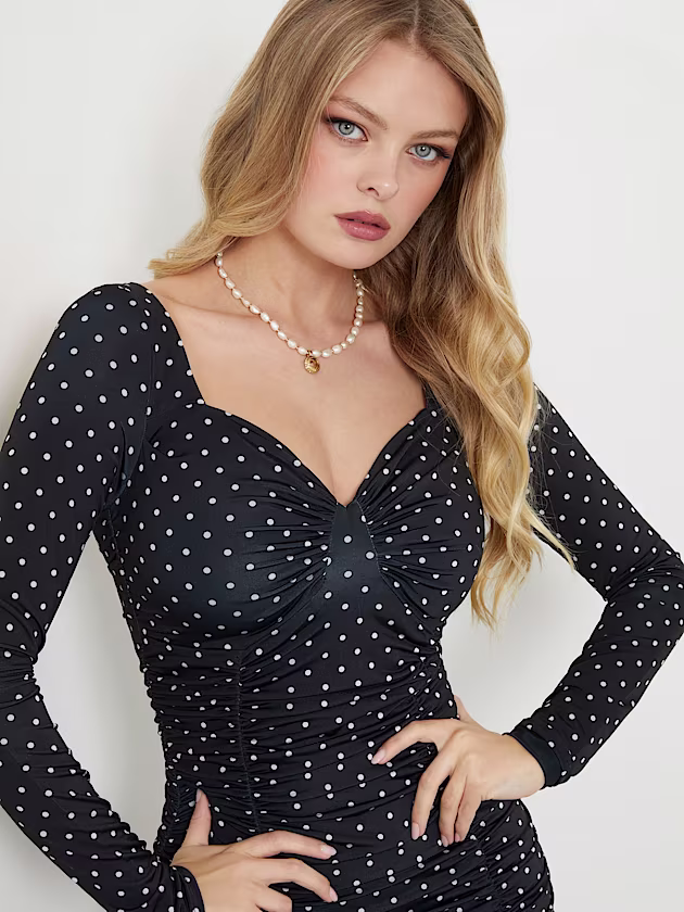 Polka dots mini dress - GUESS