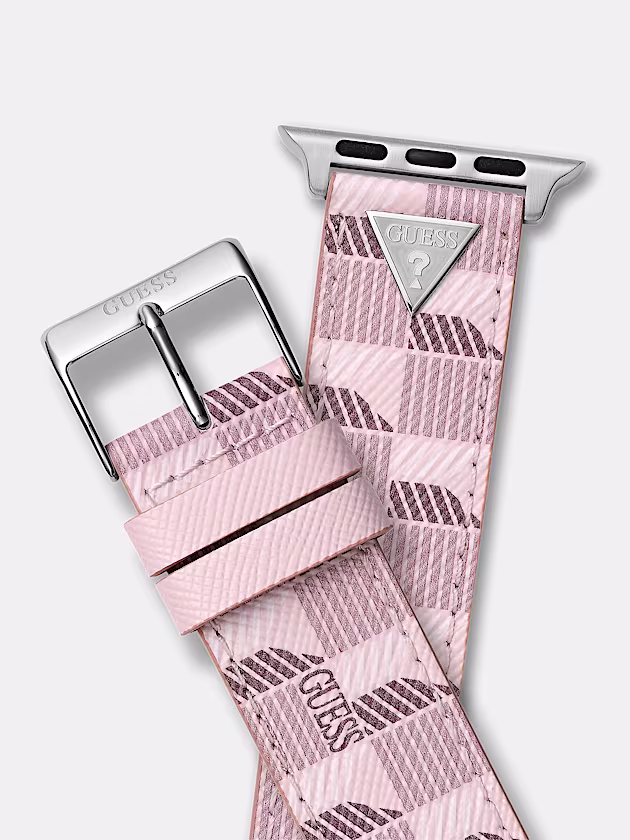 Apple Watch strap in genuine leather - GUESS