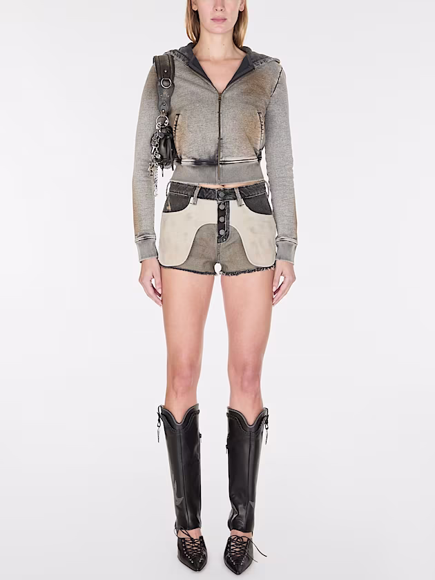 Leather overlayered heel - GUESS