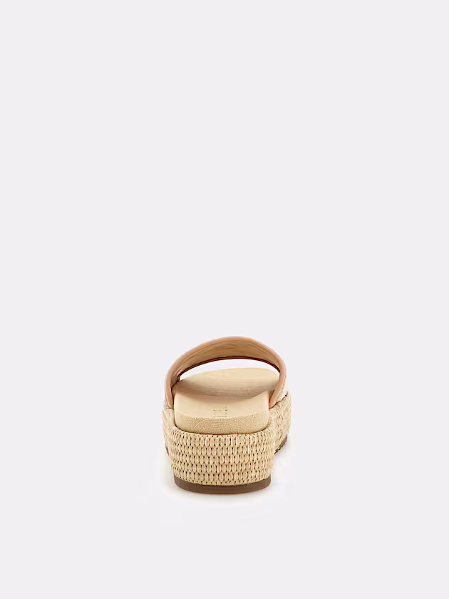 Longlyn leather-blend sandal - GUESS