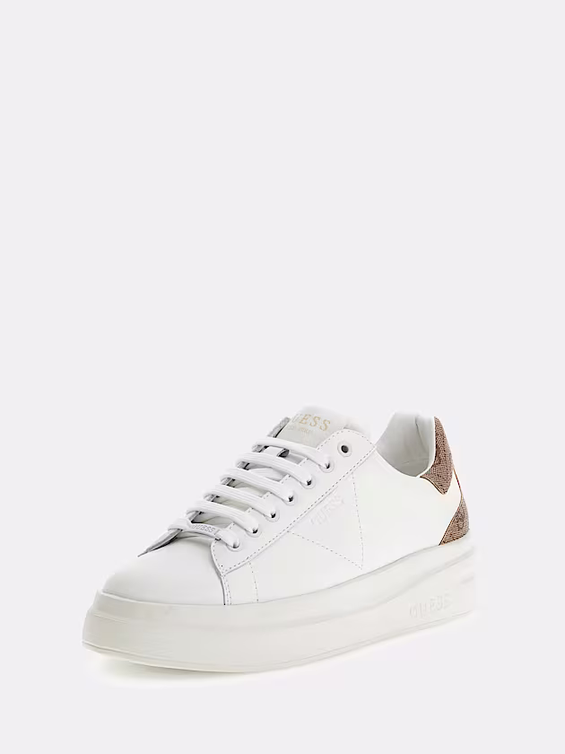 Elbina genuine leather sneakers - GUESS