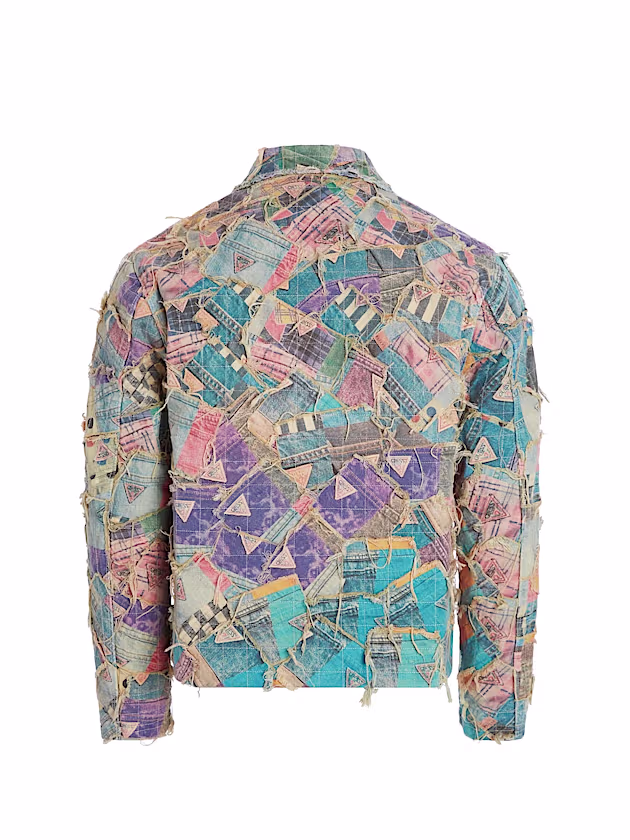 Patchwork print denim jacket - GUESS