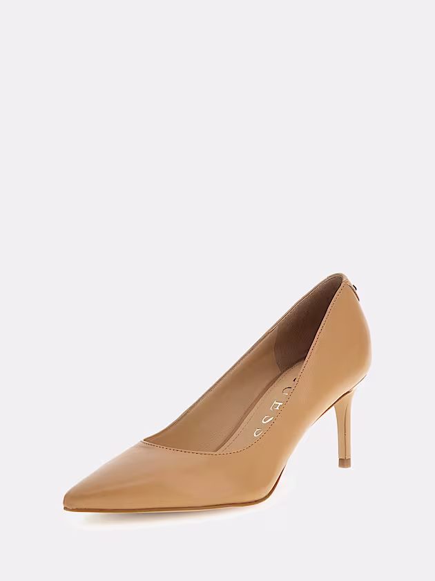 Bravo genuine leather court shoes - GUESS