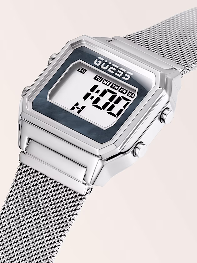 Steel digital watch - GUESS