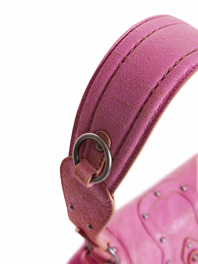 Genuine leather mini shoulder bag - GUESS