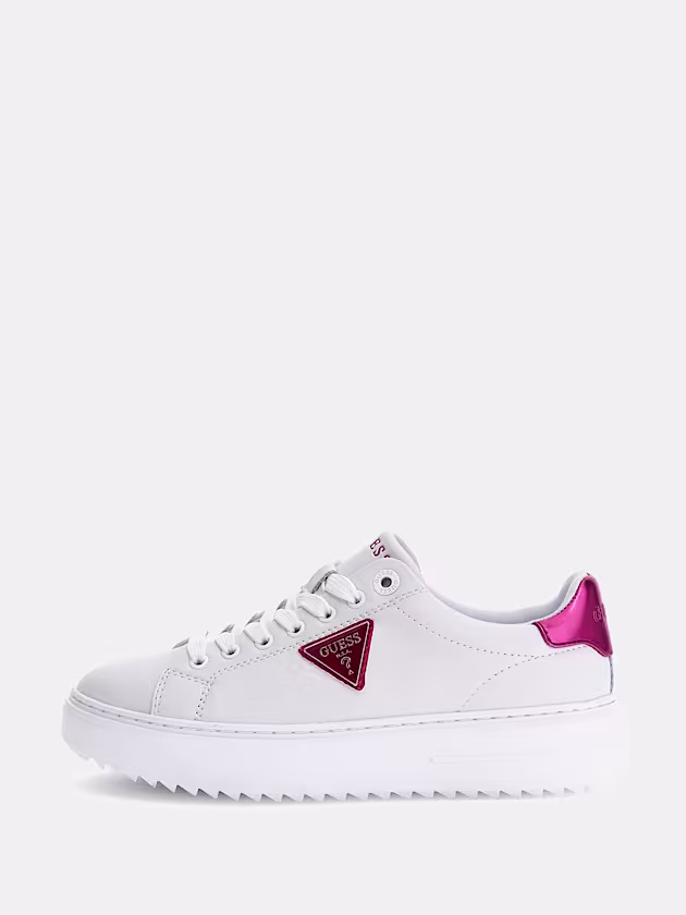 Denesa leather-blend sneaker - GUESS