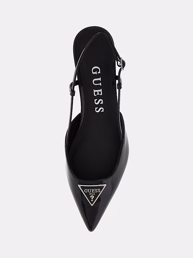 Jesson patent leather slingbacks - GUESS