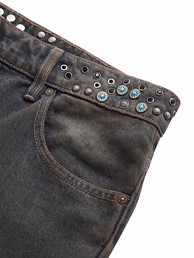 Mid rise flare denim pant - GUESS