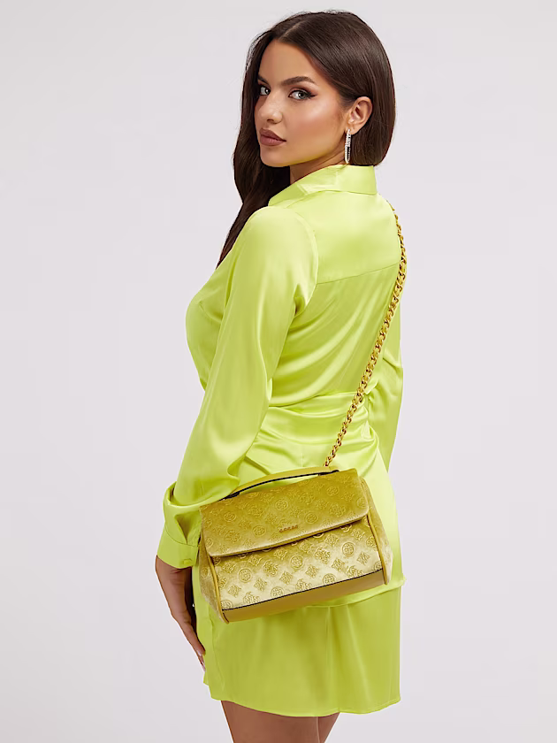 Kimi velvet crossbody bag - GUESS