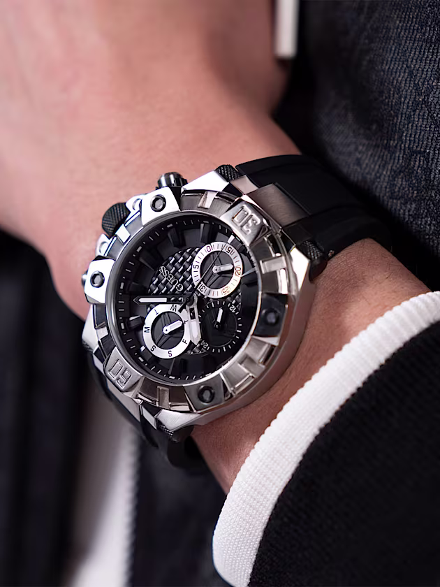 Silicone multi-function watch - GUESS