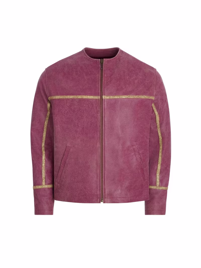 Crackle leather jacket - GUESS