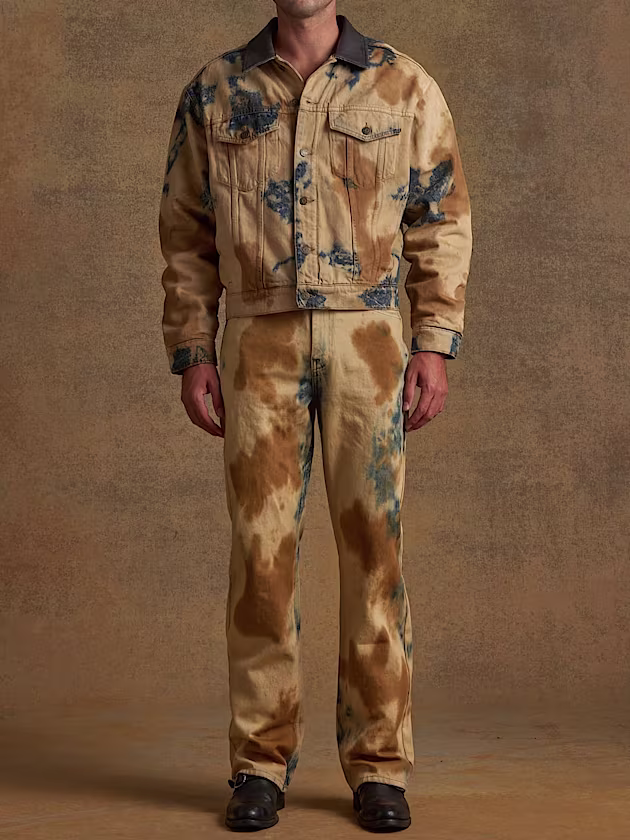 Bleached denim pant - GUESS