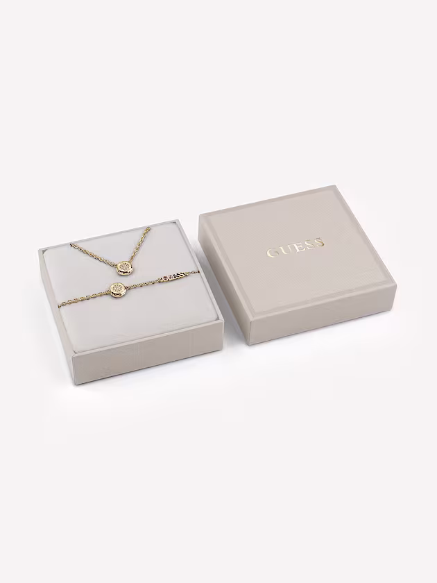 Shining winter bracelet and necklace set - GUESS