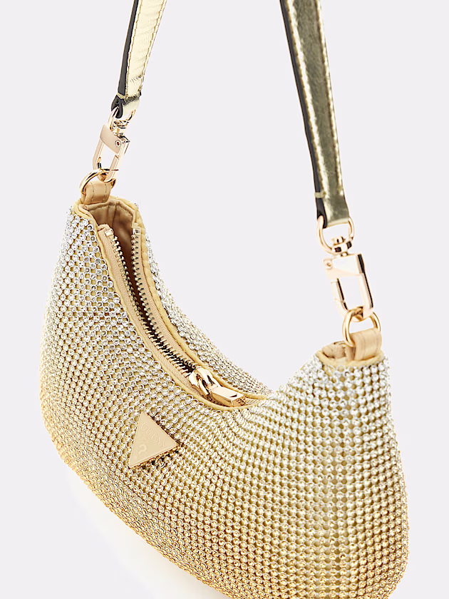 Zalina Rhinestone Mini Shoulder Bag - GUESS