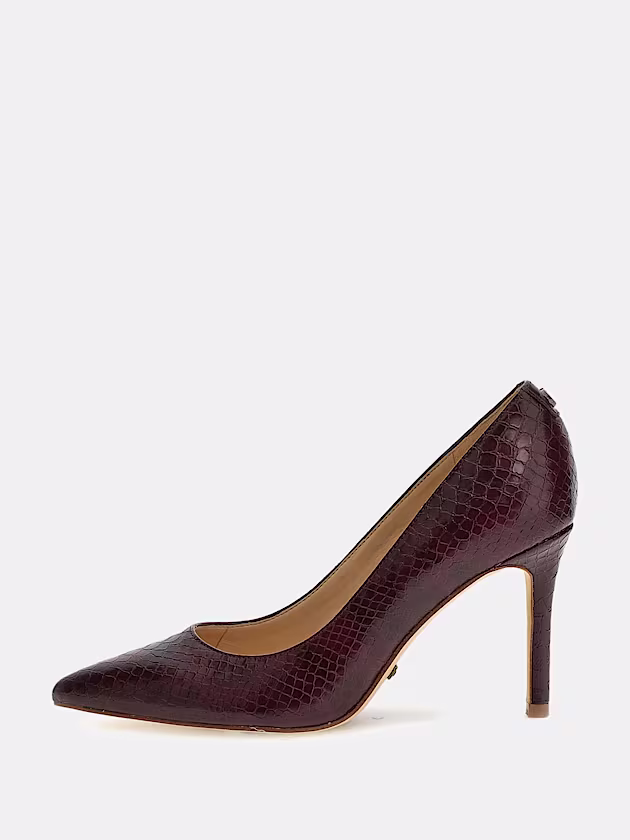 Dabbey Croc-Print Court Shoe - GUESS