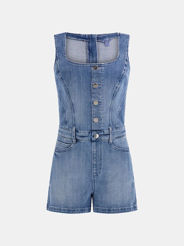 Stretch denim romper - GUESS