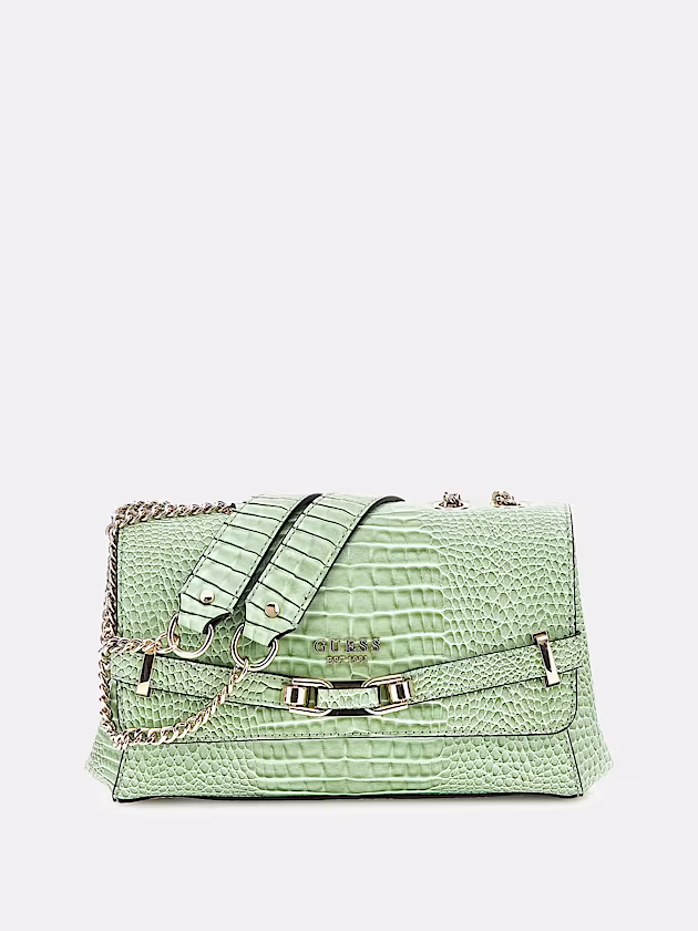 Silvye croc-print crossbody - GUESS