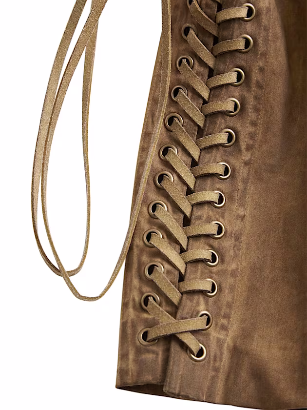 Lace-up mini dress - GUESS