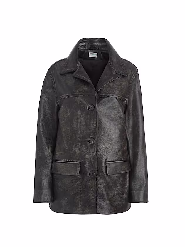 Genuine leather jacket - GUESS