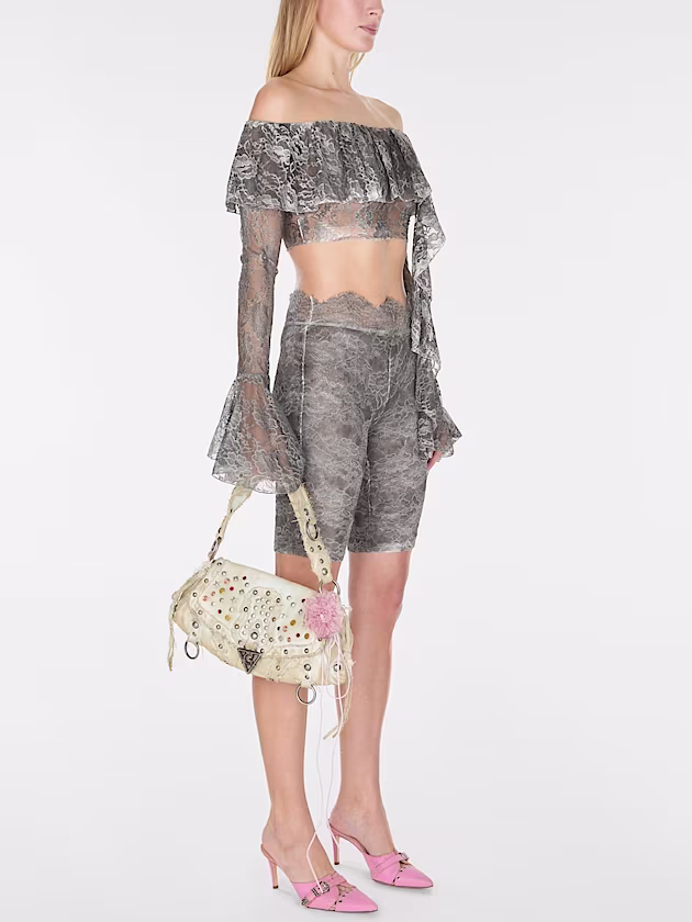 Off shoulder lace blouse - GUESS