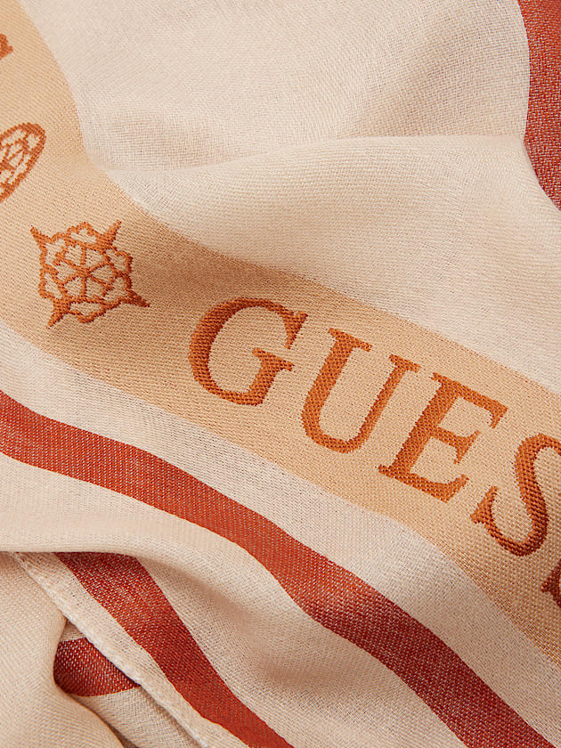 4G peony logo scarf - GUESS