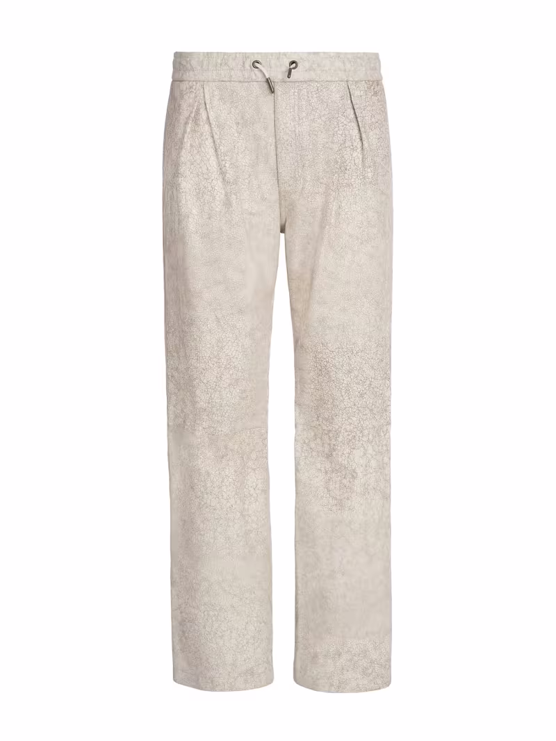 Leather regular pant - GUESS