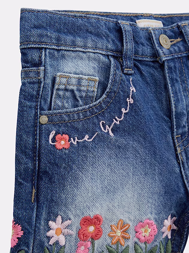Embroidered shorts jeans - GUESS