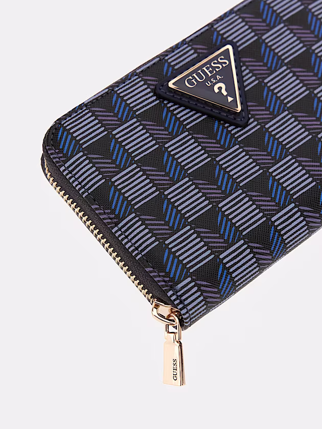 G Wave geometric-print mini wallet - GUESS